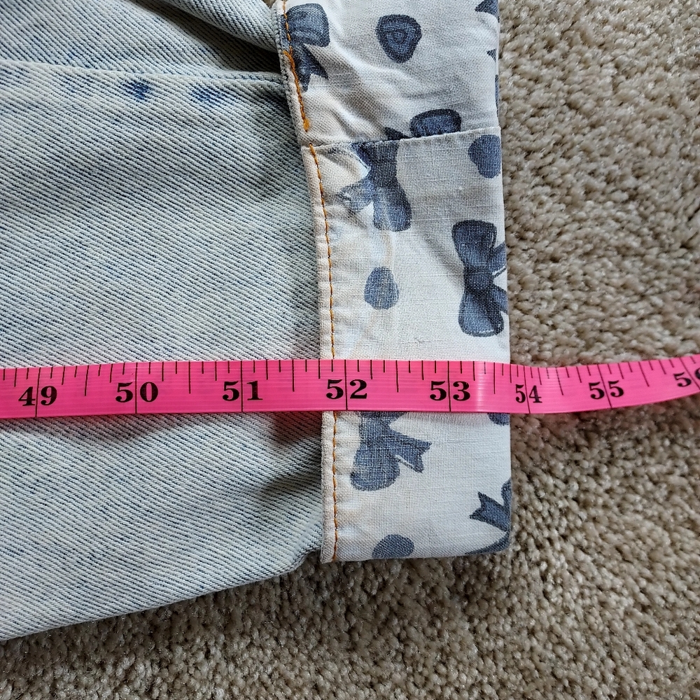 Vintage 80s Jordache Bow Detail Overall Jumpsuit with Western Belt - Picture 12 of 16